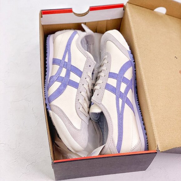 Onitsuka Tiger MEXICO 66 Cream/Purple Sneakers - Picture 9 of 9